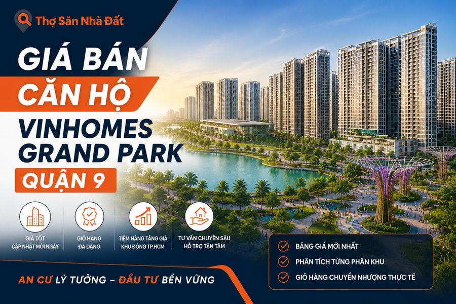 Giá bán căn hộ Vinhomes Grand Park quận 9