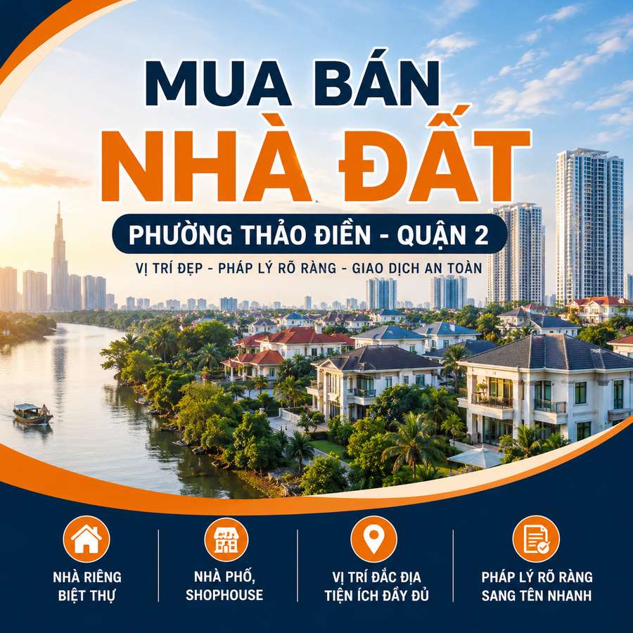Mua bán nhà đất phường Thảo Điền